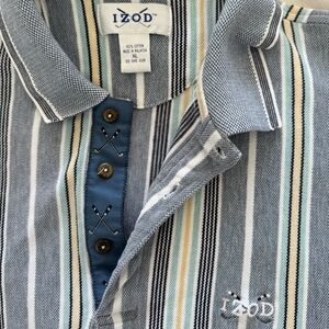 Vintage IZOD Striped Polo Shirt